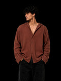 Cheesy Cotton Shirt Brown front