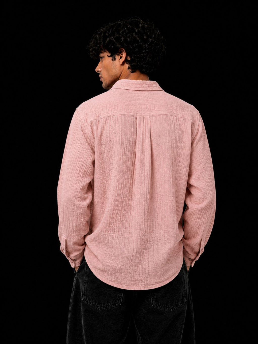 Cheesy Cotton Shirt Pink back
