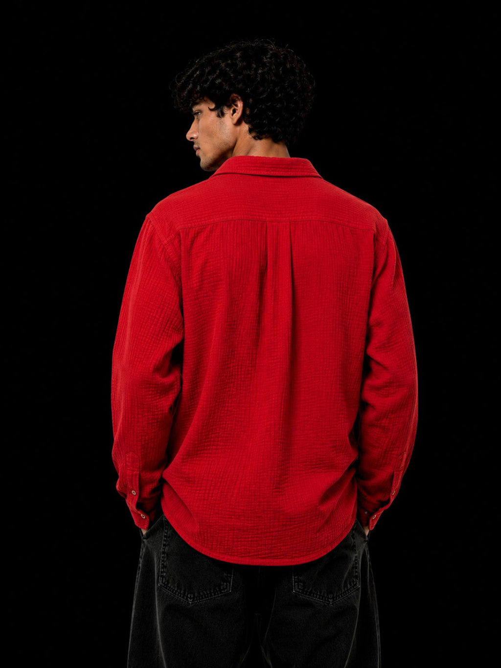 Cheesy Cotton Shirt Red back