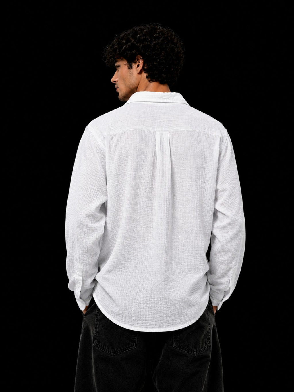 Cheesy Cotton Shirt White back