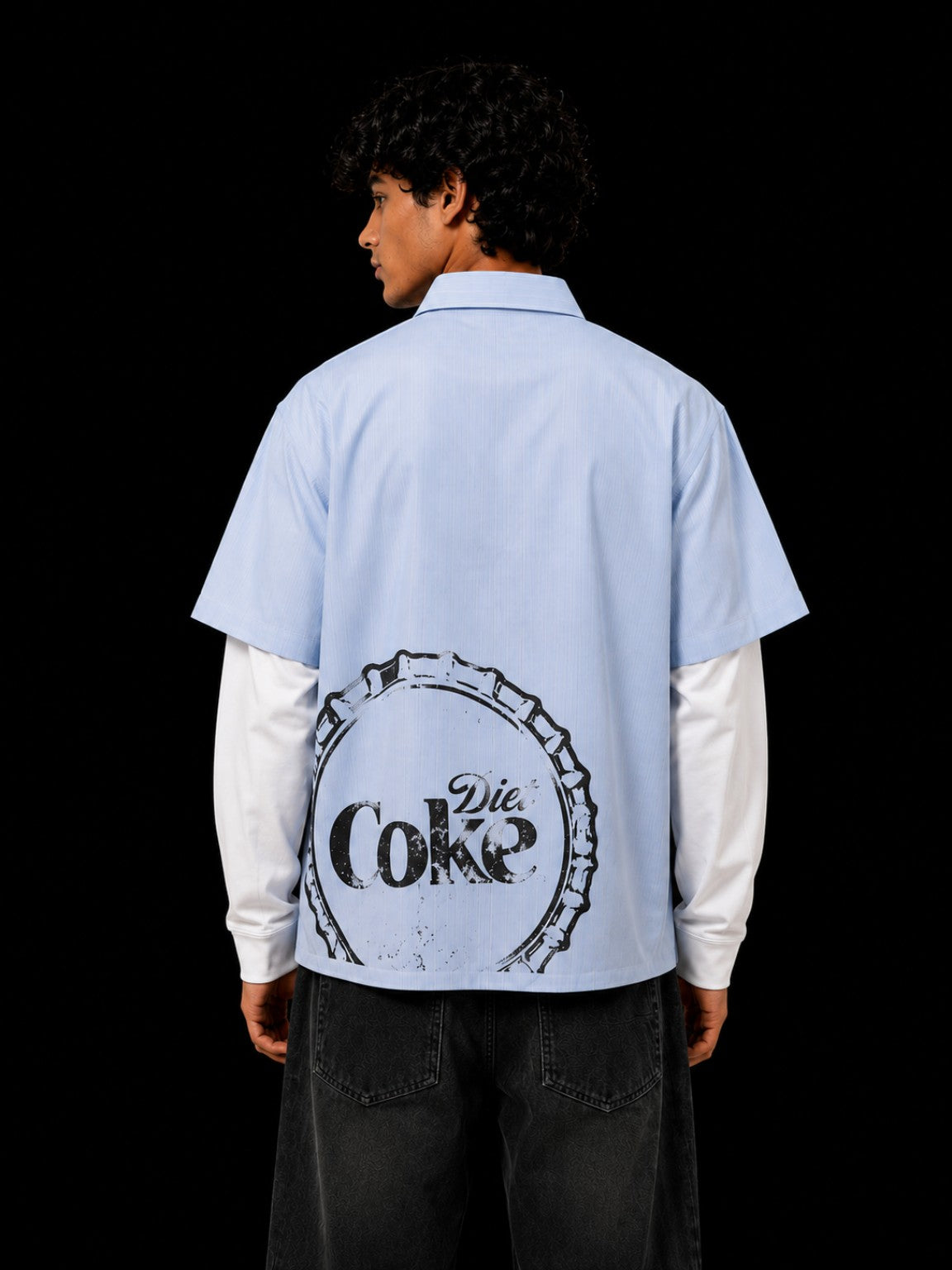 DR Sleeve Shirt blue back