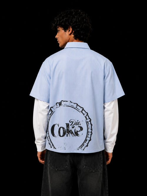 DR Sleeve Shirt blue back