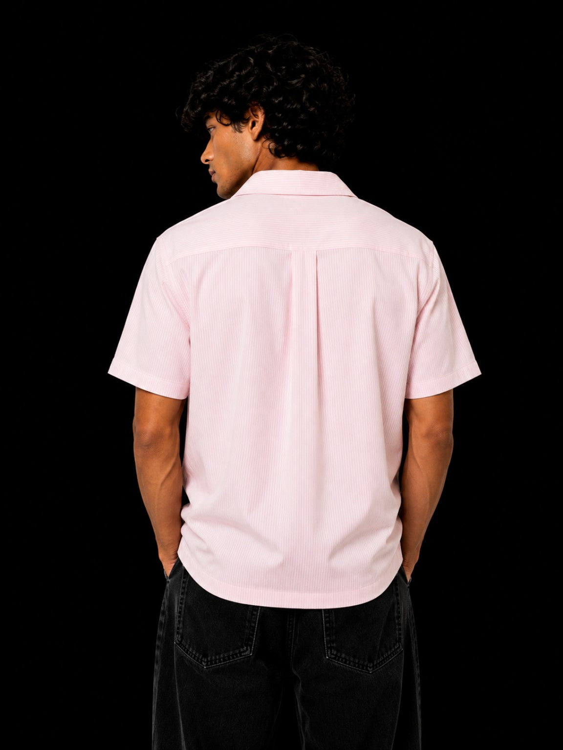 Knot Shirt pink back view